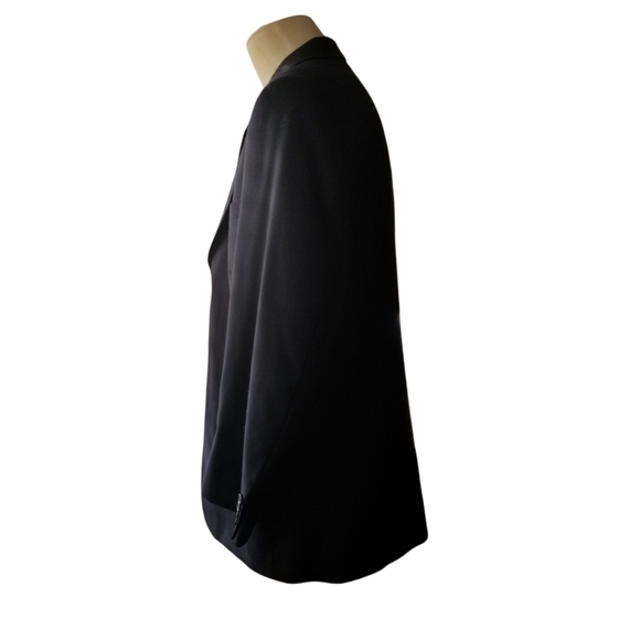 Stafford 44R Suit Jacket / Sport Coat Navy Blue 100% Pure New Wool - Picture 4 of 10